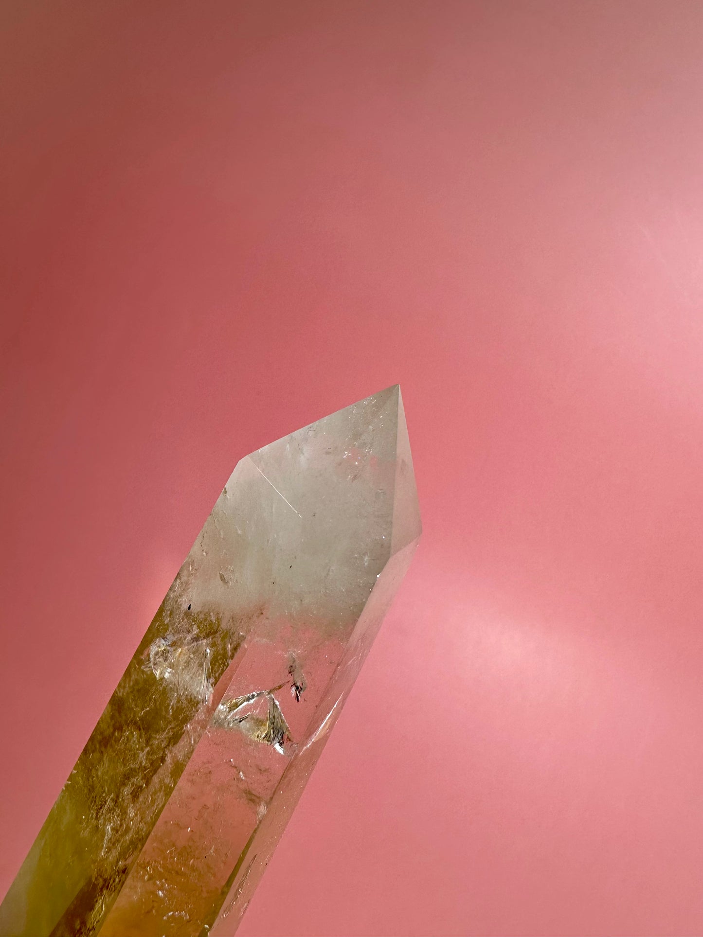 Citrine Polished Point on Stand – Option B | Prosperity, Confidence & Positive Energy