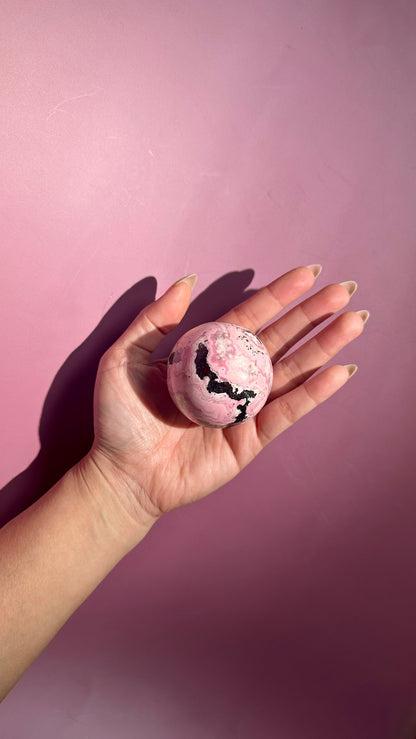 Peruvian Rhodonite Sphere – Option B