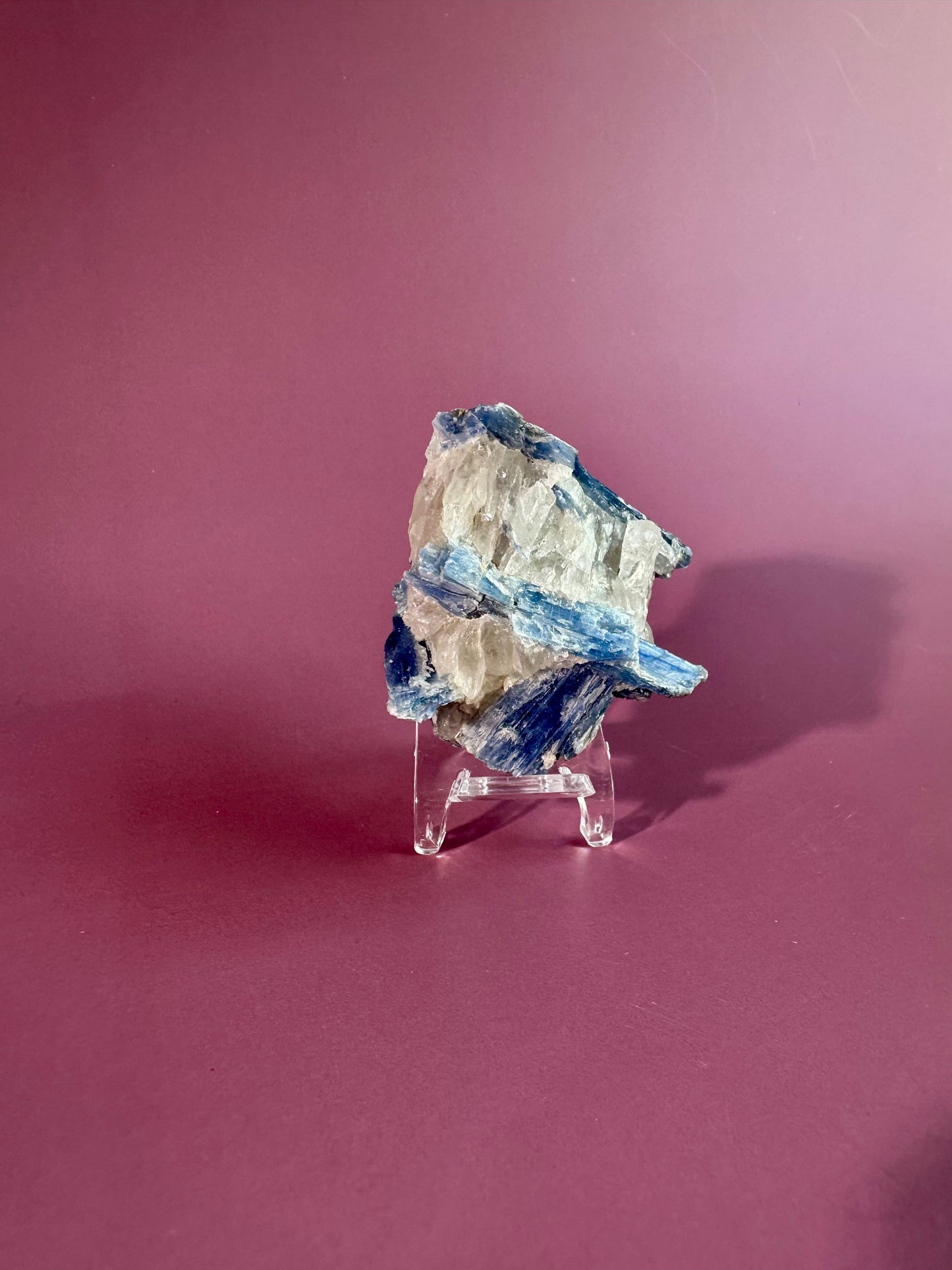 Kyanite in Quartz Cluster - C