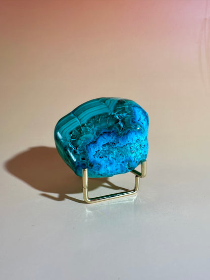 Malachite Chrysocolla Malacolla Polished Specimen Option C | Congo Stone