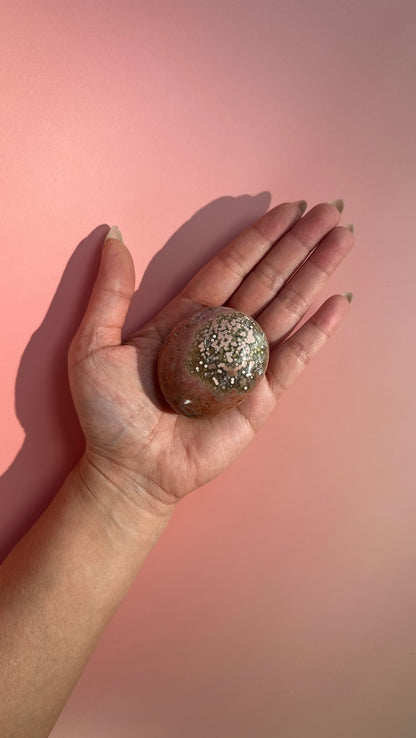 Ocean Jasper Palm Stone – Option C