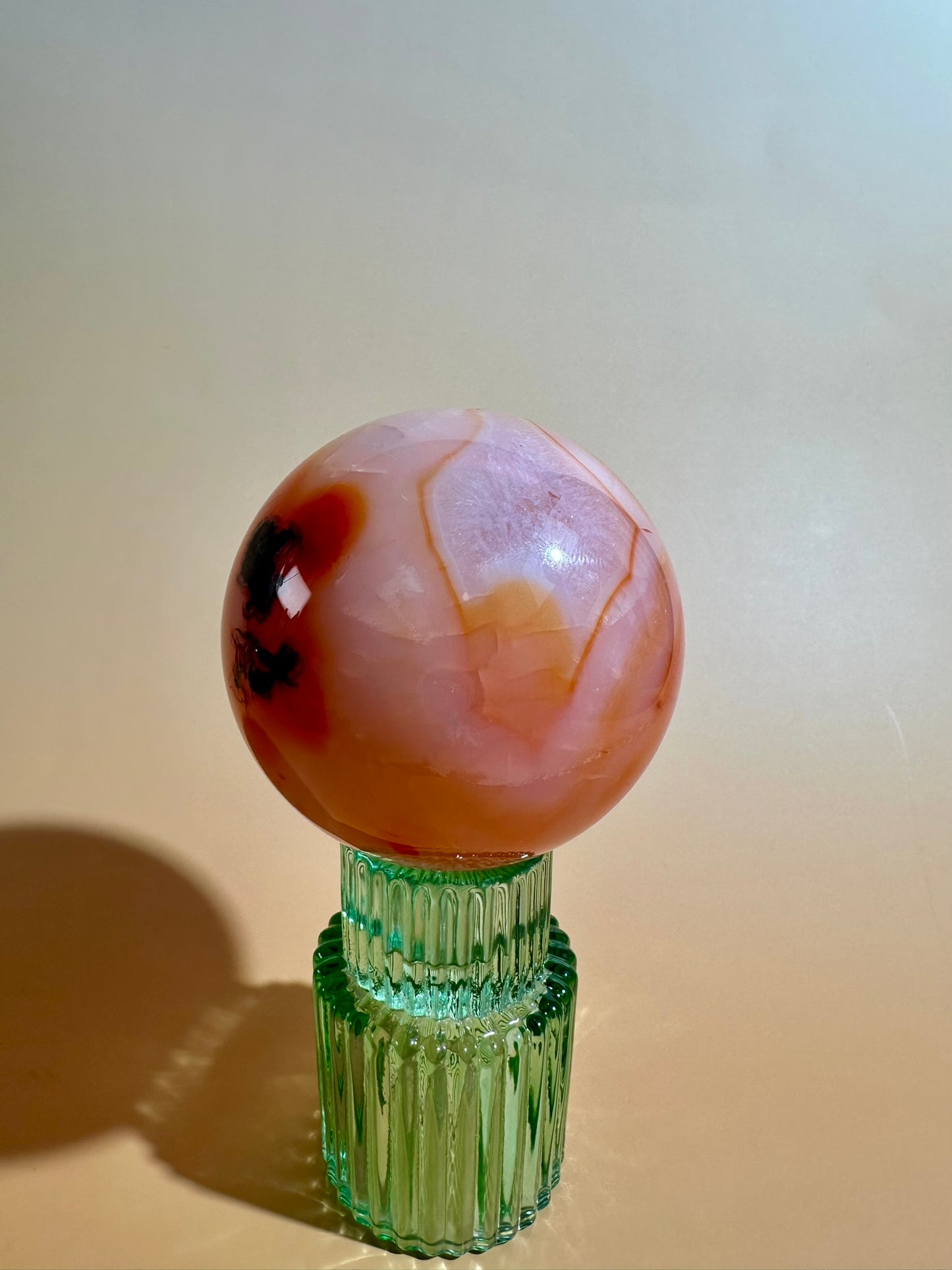 Carnelian Sphere – Option M | Bold Courage, Abundance & Empowerment Crystal