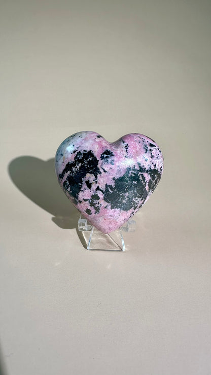 Peruvian Rhodonite Heart – Option B