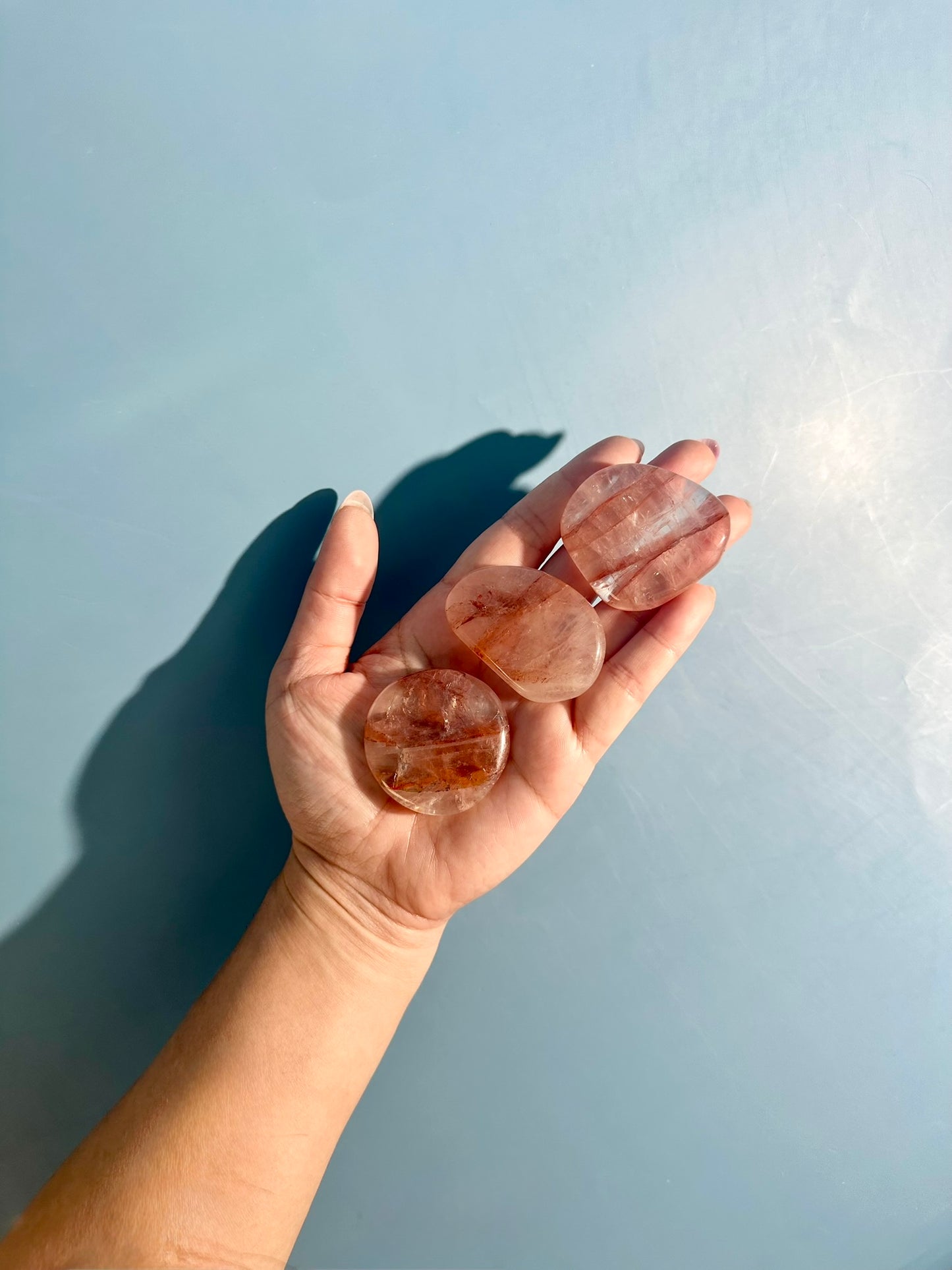 Fire Quartz Irregular Flat Palm