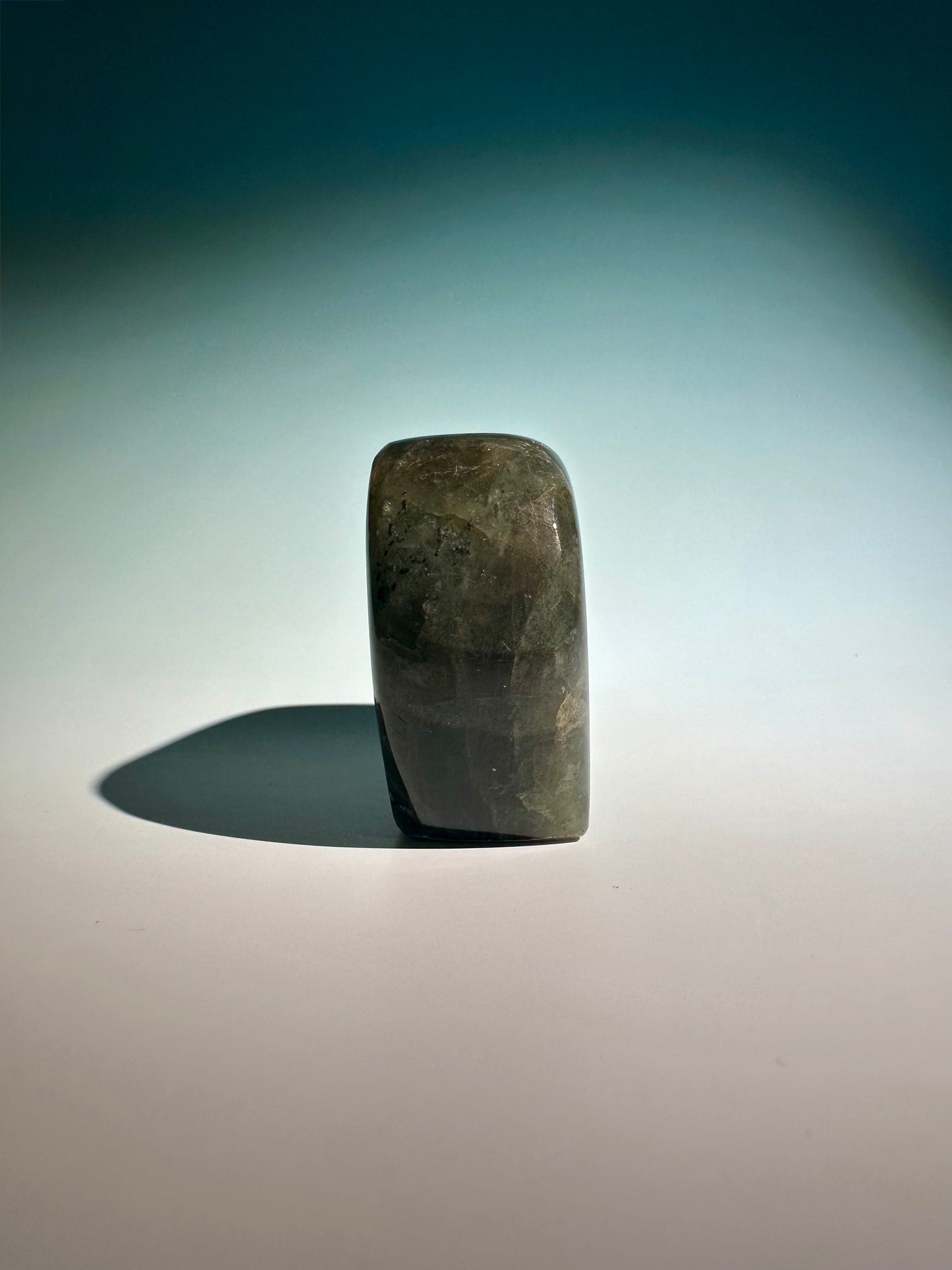 Medium Orange Flash Labradorite Standing Freeform – Option A