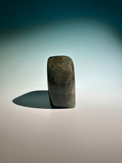 Medium Orange Flash Labradorite Standing Freeform – Option A