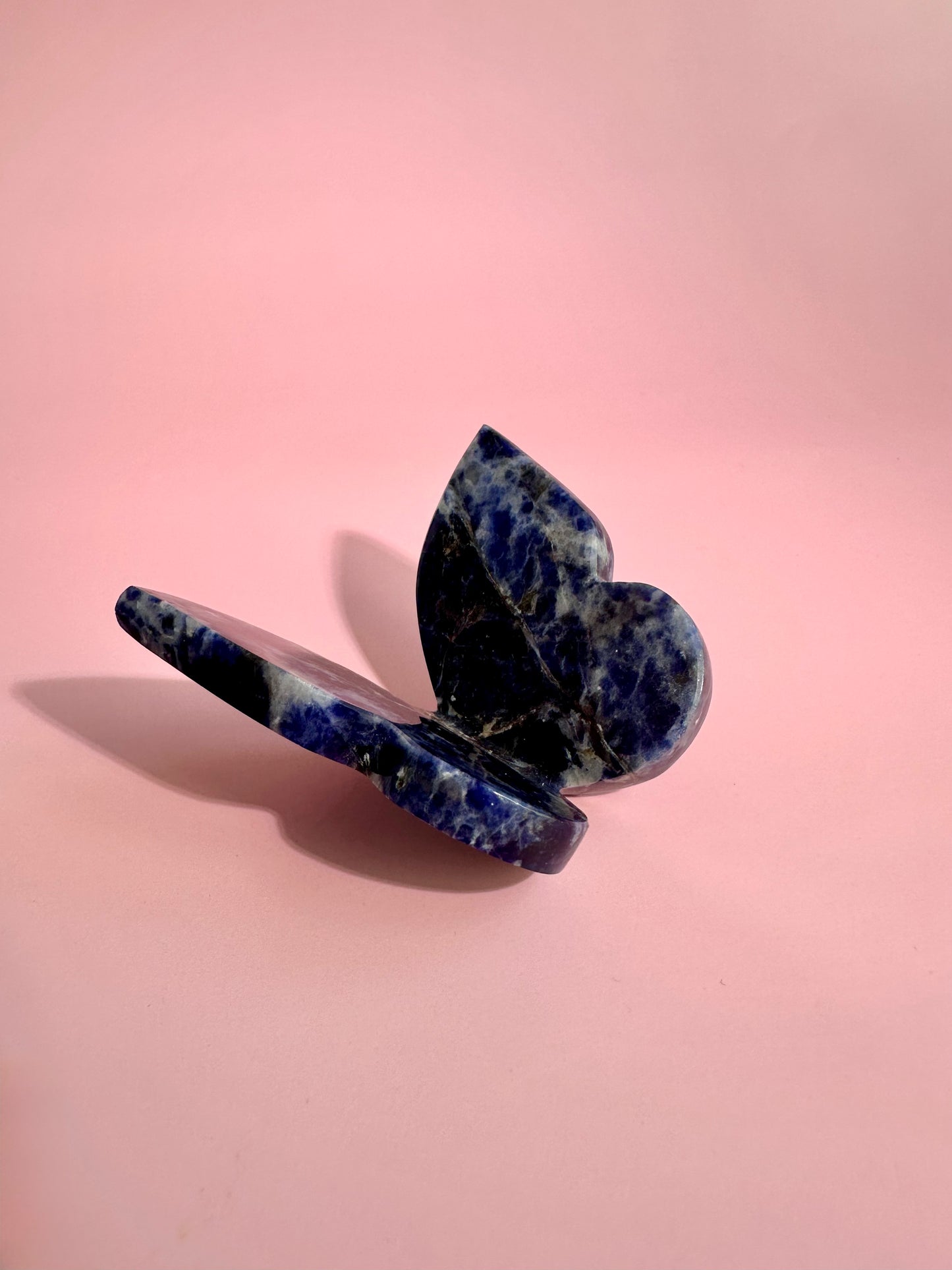 Sodalite 3D Butterfly Carving