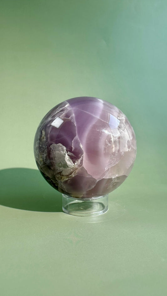 Lavender Green Fluorite Sphere – Option C