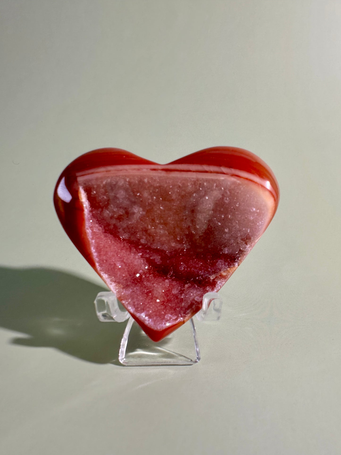 Small Carnelian Heart Option D | Confidence, Strength & Positive Energy Crystal