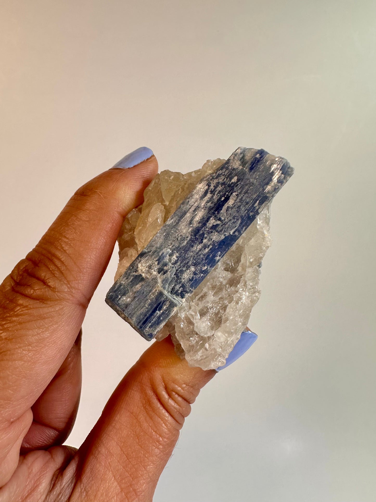 Kyanite in Quartz Cluster - F
