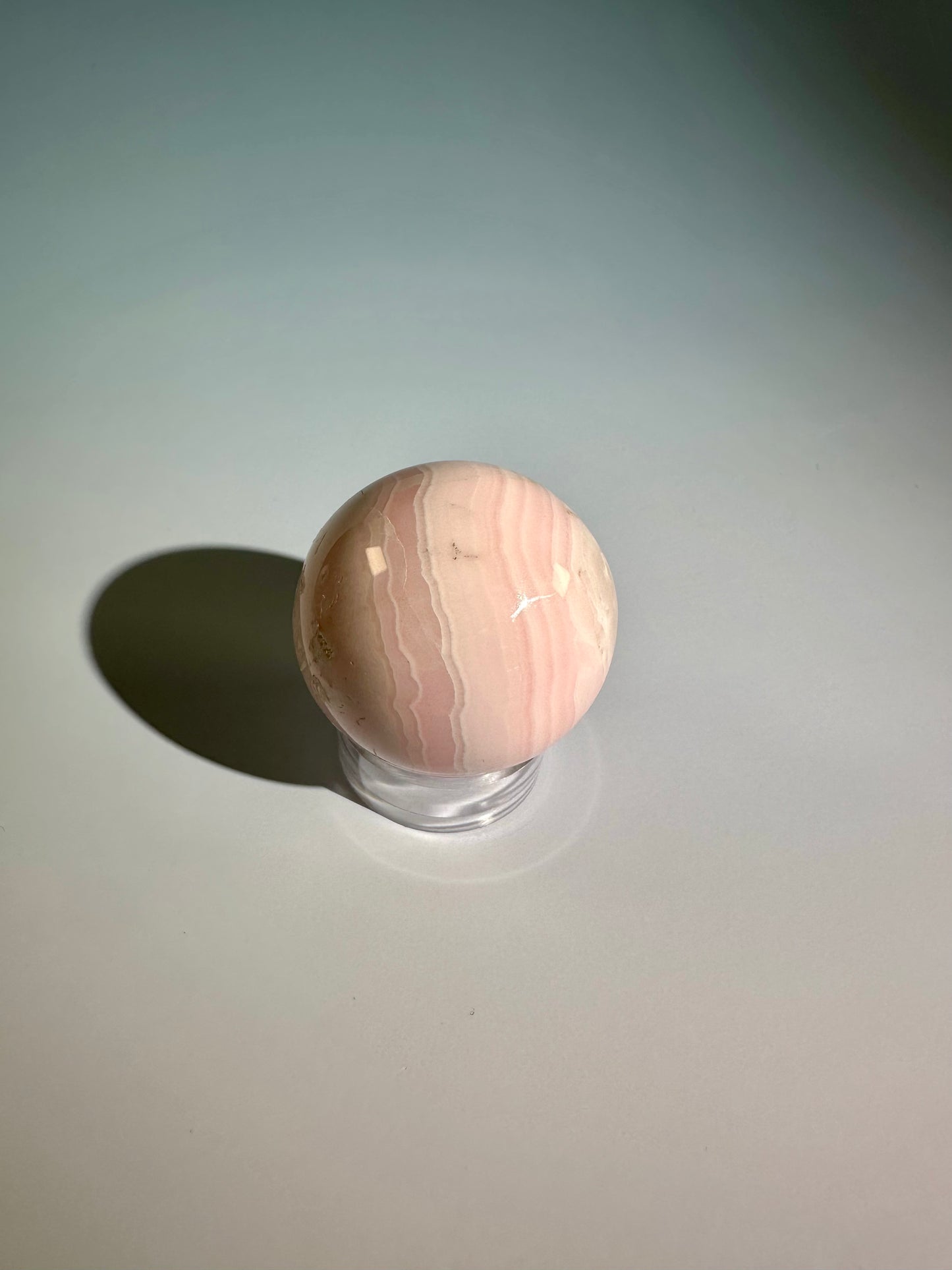 Peruvian Pink Mangano Calcite Sphere UV Reactive – Option A