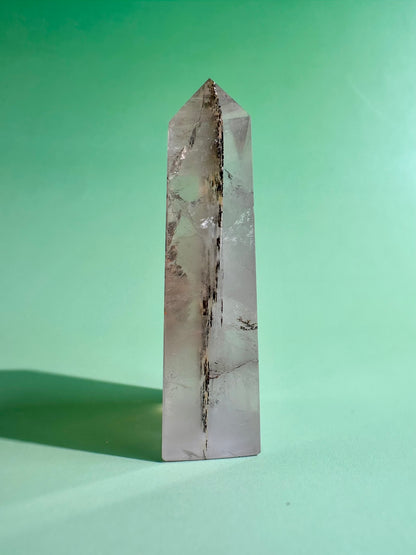 Dendritic Quartz Tower – Option K | Spiritual Growth, Clarity & Meditation Energy