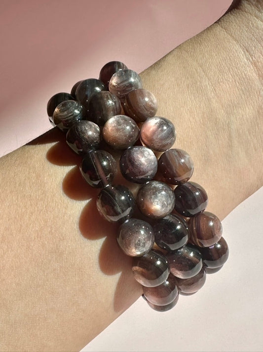 11mm HQ Lepidolite Purple Mica Bracelet