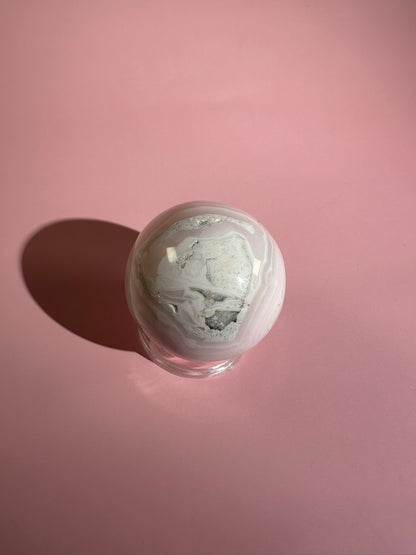 Peruvian Pink Mangano Calcite Sphere UV Reactive – Option B