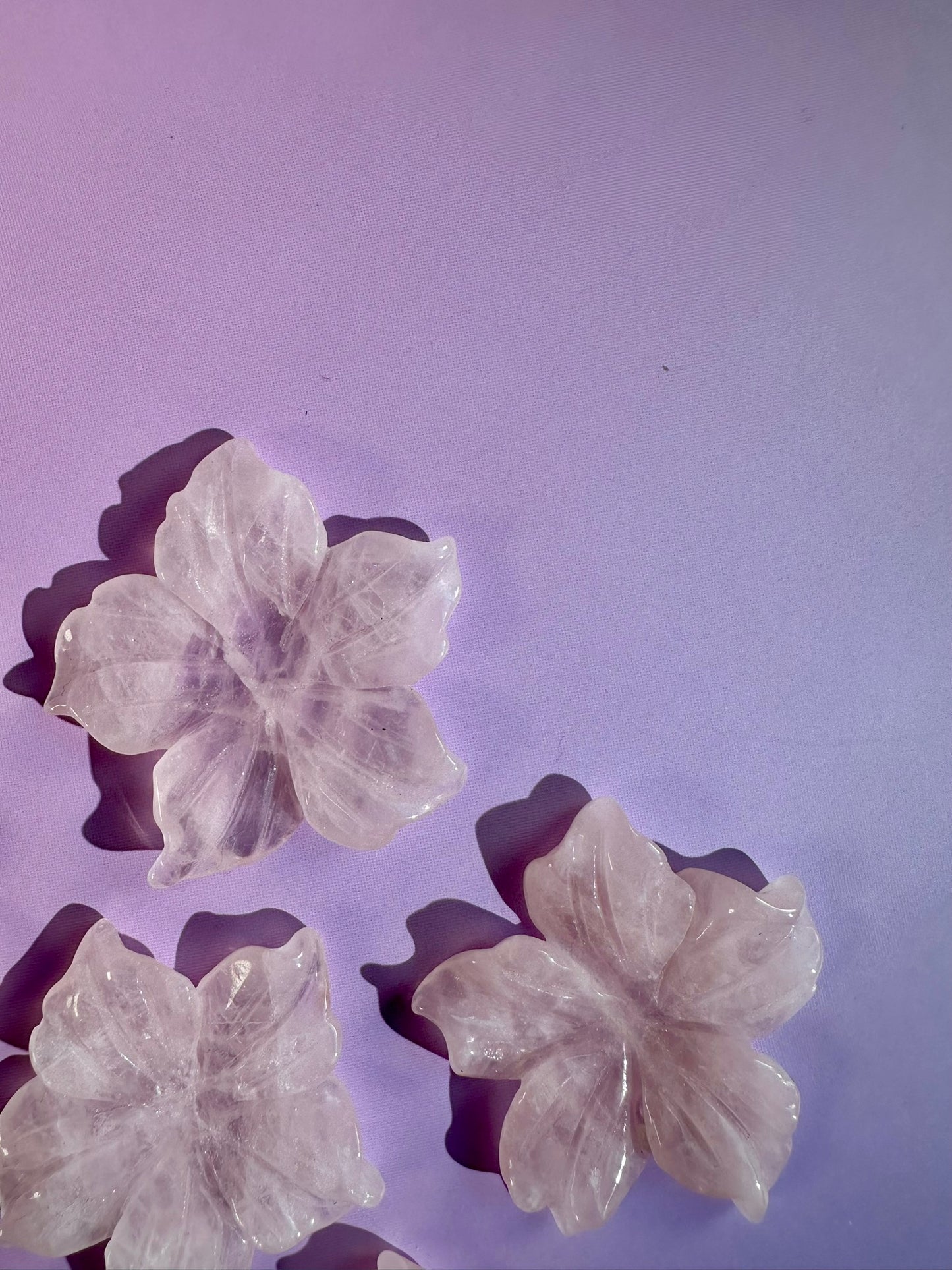 Rose Quartz Flower Sphere Holder