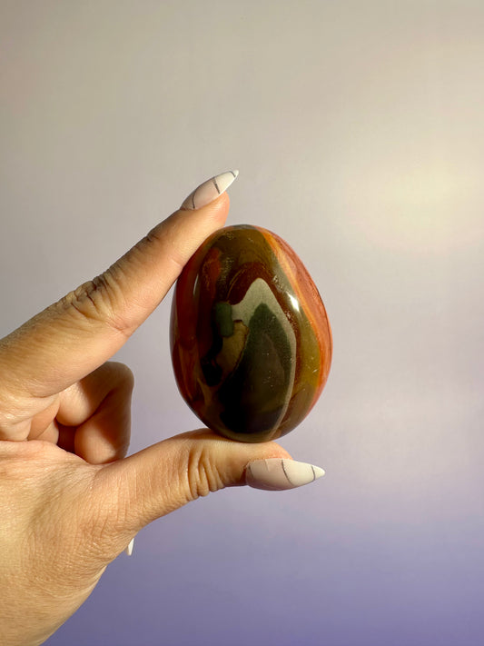 Polychrome Jasper Palm Stone – Option G