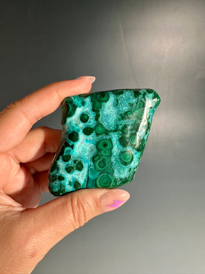Malachite Chrysocolla Malacolla Polished Specimen Option E | One-of-a-Kind Congo Mineral