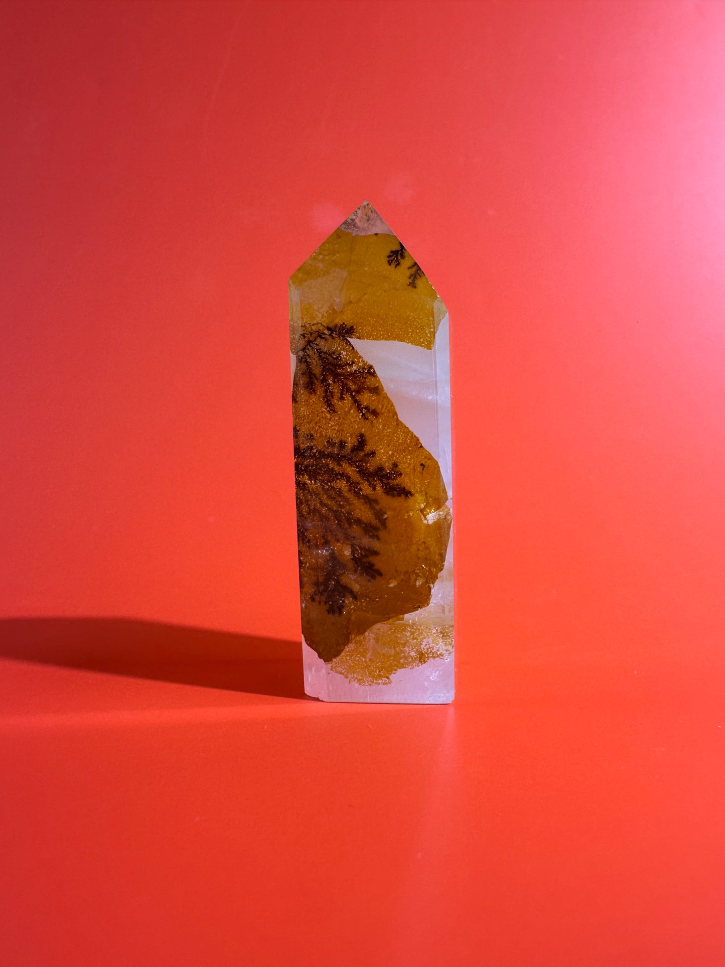 Dendritic Quartz Crystal Tower – Option F | Forest Energy & Nature Connection