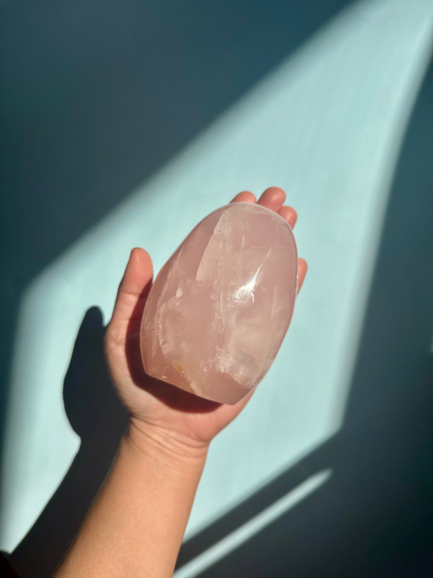 Large Rose Quartz Standing Freeform