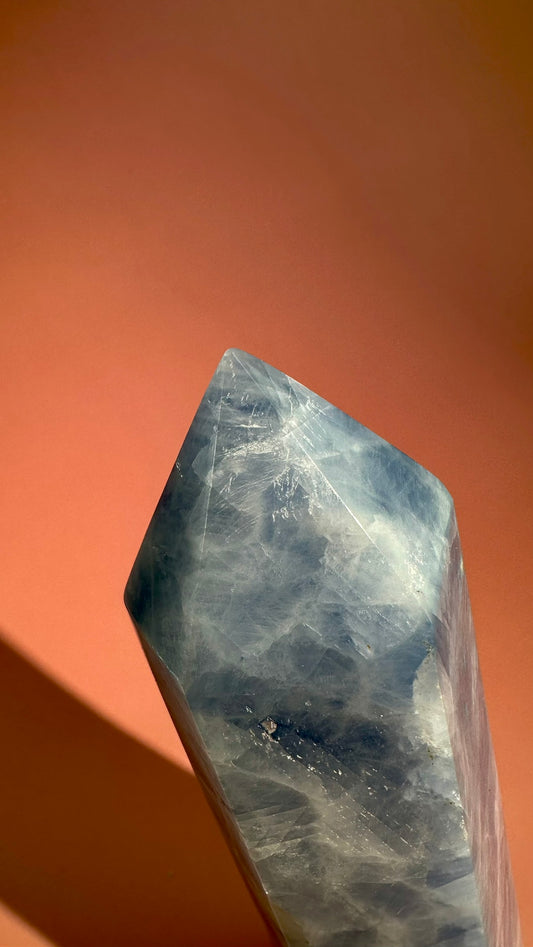 Perfectly Imperfect Blue Calcite Tower Misfit – Option C