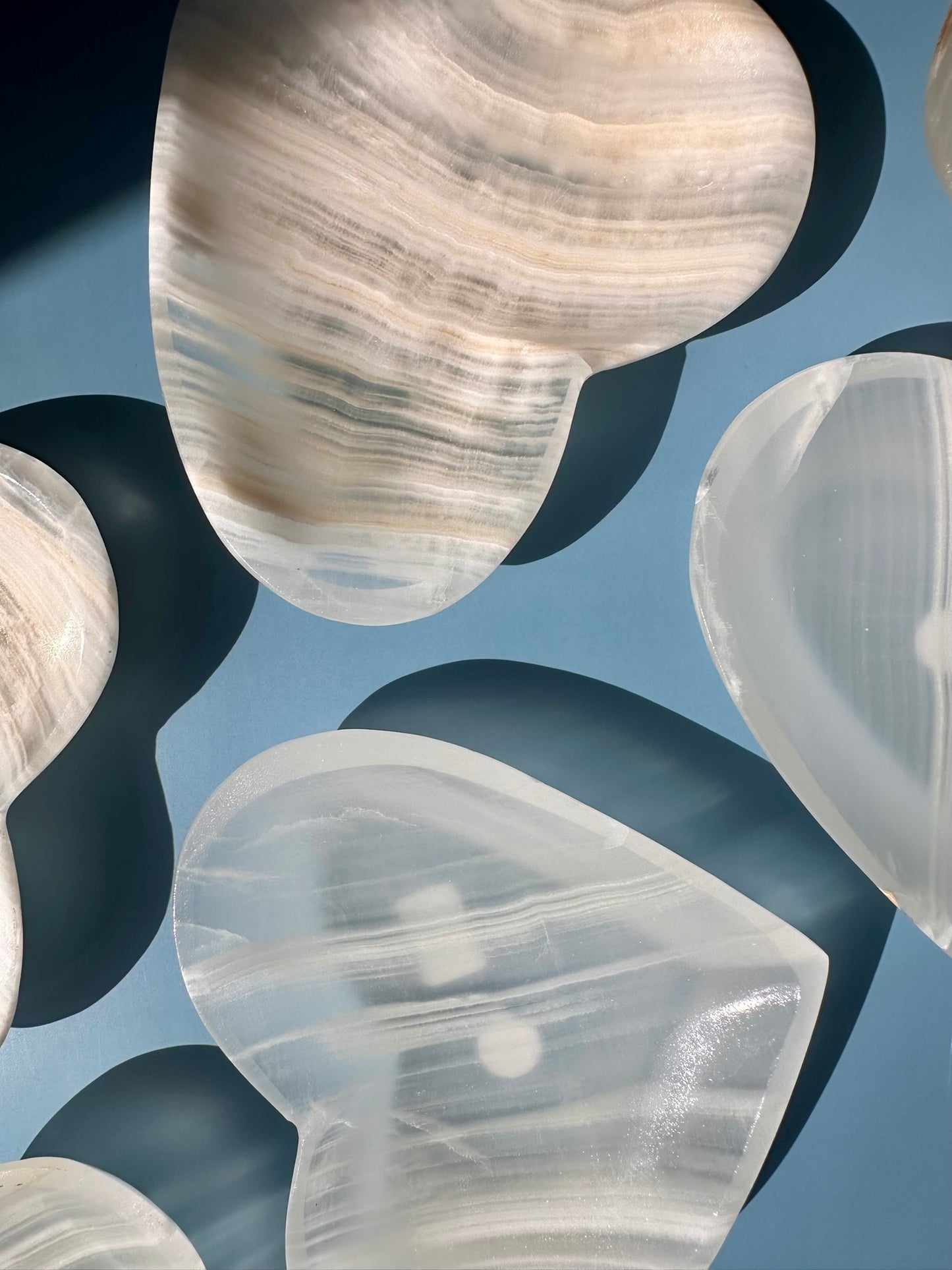 White Onyx Heart Dish