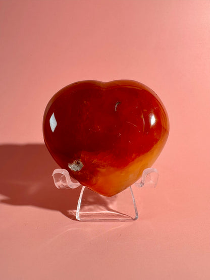 Small Carnelian Heart Option K | Personal Empowerment, Joy & Courage Crystal