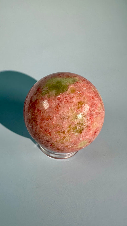 Thulite with Epidote Sphere – Option A