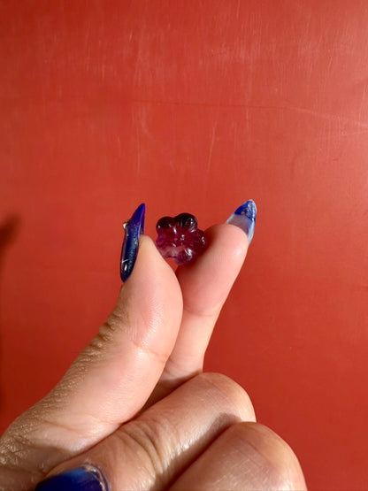 Mini Rainbow Fluorite Flower | Crystal Carving