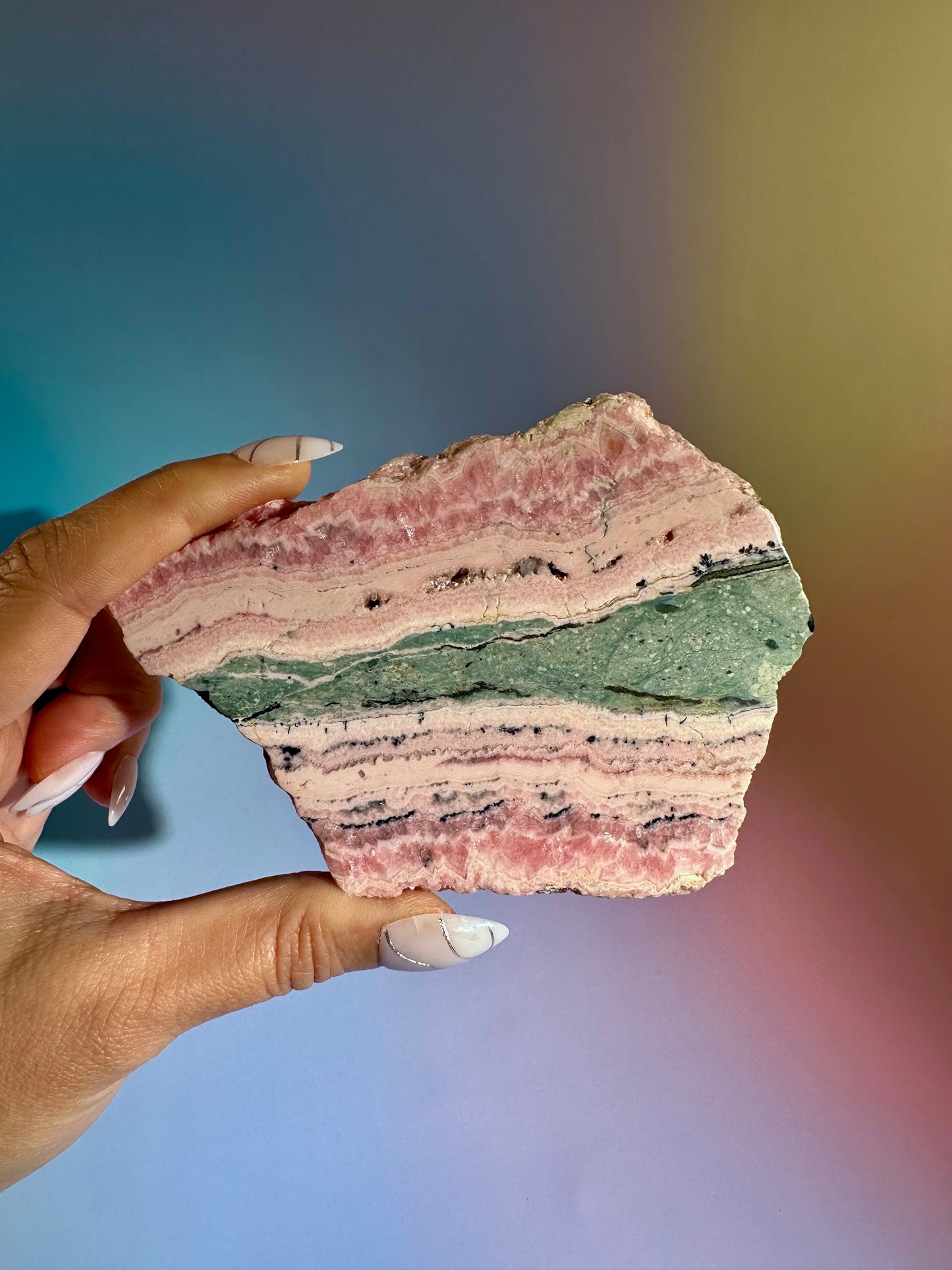 Peruvian Rhodochrosite Slab – Option E