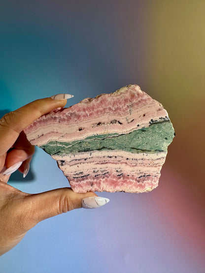 Peruvian Rhodochrosite Slab – Option E