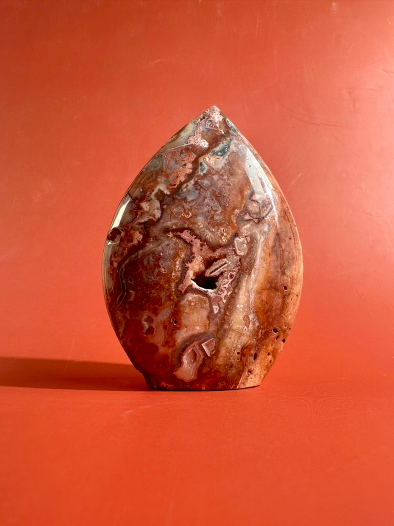 Indonesian Pink Crazy Lace Agate Flame – Option B | Confidence, Joy & Feminine Energy