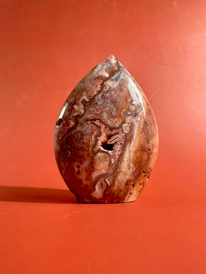 Indonesian Pink Crazy Lace Agate Flame – Option B | Confidence, Joy & Feminine Energy