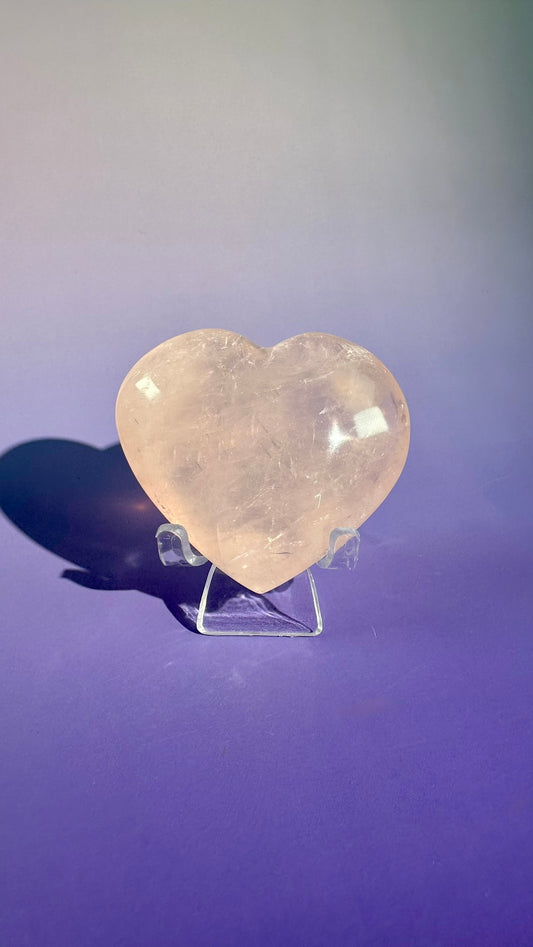 Rose Quartz Heart – Option C