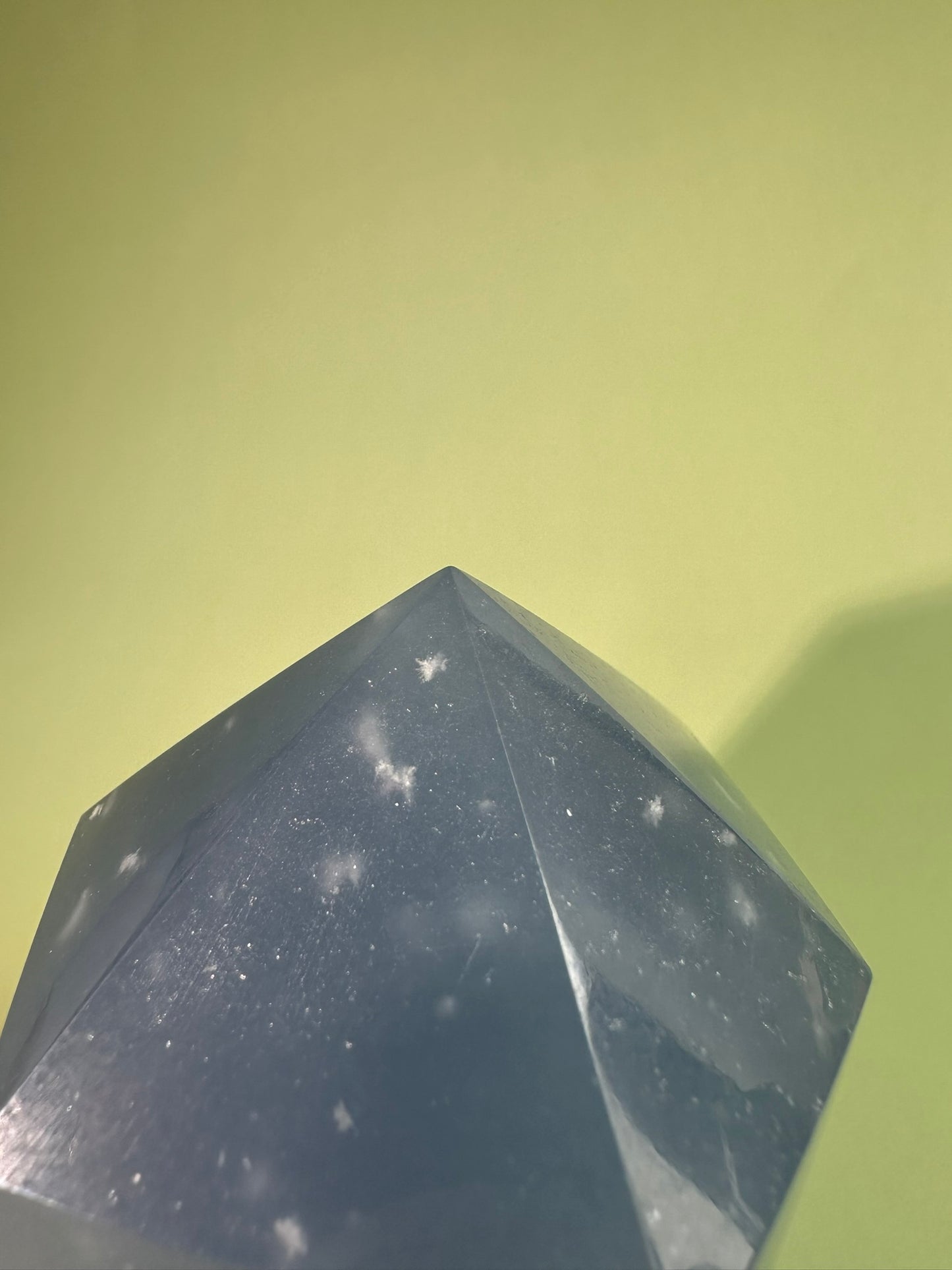 Large Peruvian Snowflake Angelite Tower - C