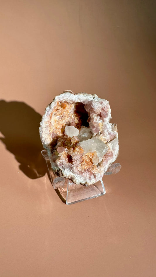 Pink Amethyst Geode Cluster – Option F