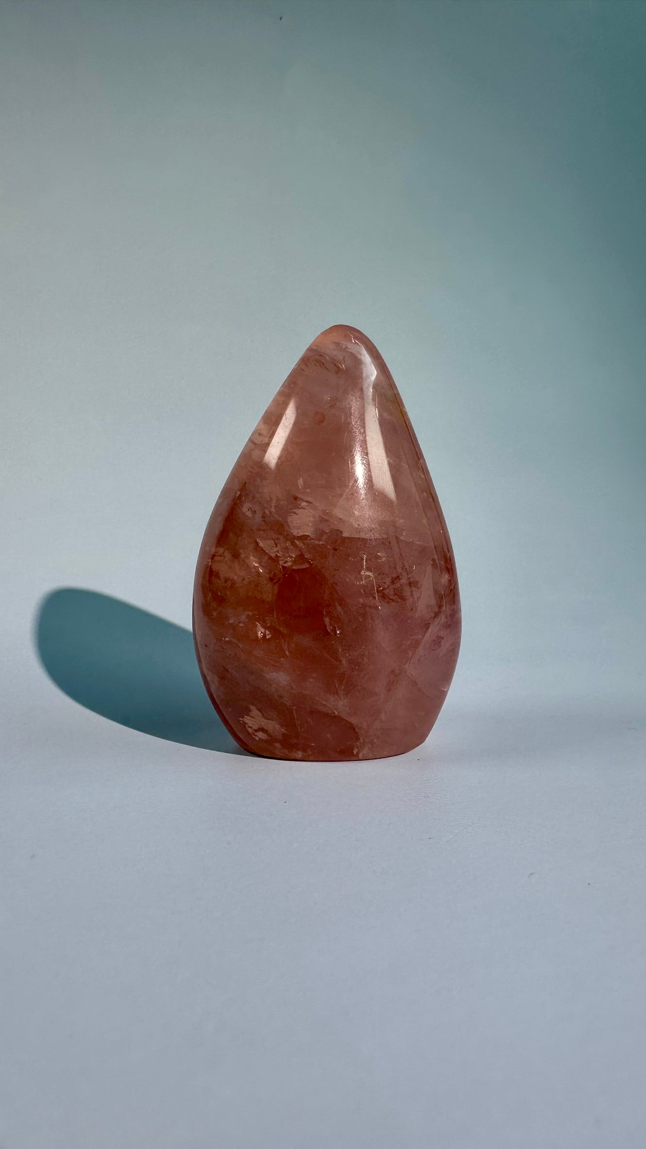 Small Rose Quartz Standing Freeform – Option A