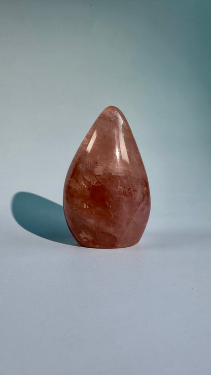 Small Rose Quartz Standing Freeform – Option A