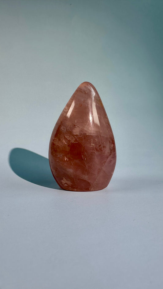 Small Rose Quartz Standing Freeform – Option A