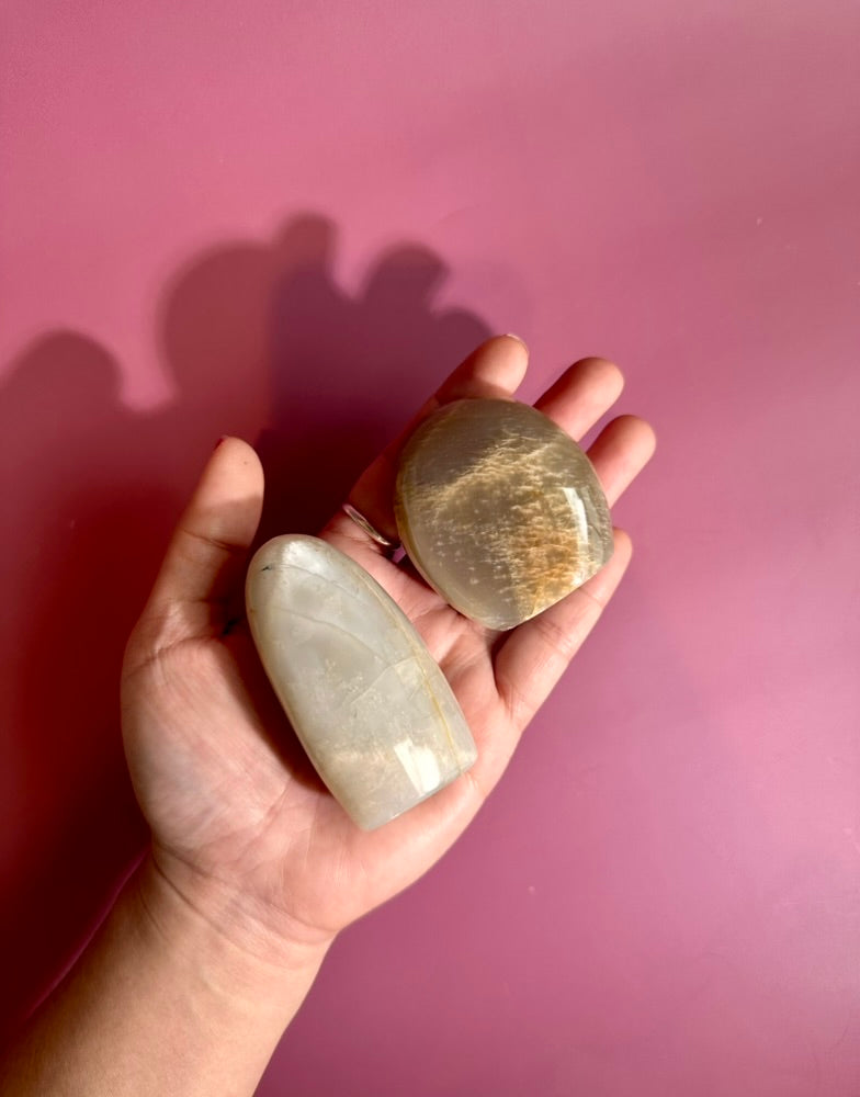 Polished Moonstone Standing Freeform