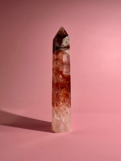 Fire Quartz Tower – Option B | Motivation, Vitality & Positive Energy