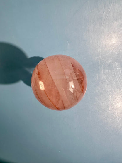 Fire Quartz Sphere Option H | One-of-a-Kind Polished Hematoid Quartz