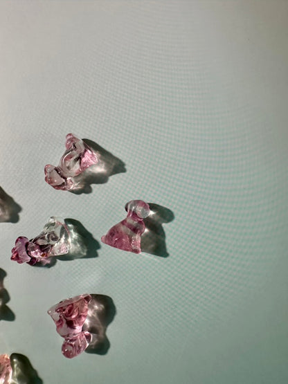 Mini Rainbow Fluorite Sitting Dog | Crystal Carving