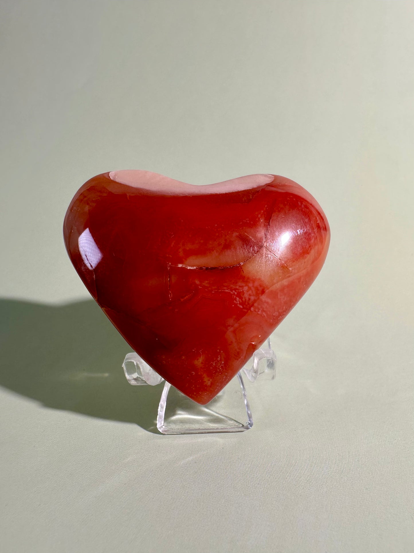 Small Carnelian Heart Option D | Confidence, Strength & Positive Energy Crystal