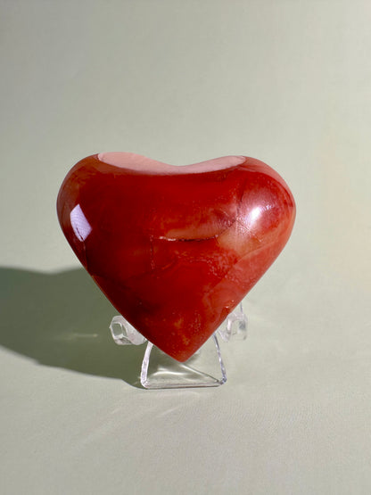 Small Carnelian Heart Option D | Confidence, Strength & Positive Energy Crystal