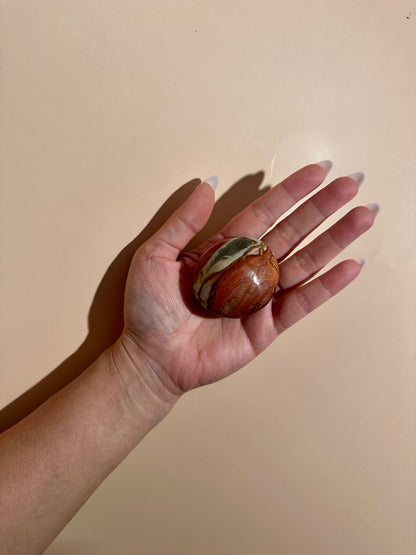 Polychrome Jasper Palm Stone – Option F