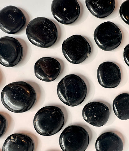 Schorl Black Tourmaline Mini Flat Palm