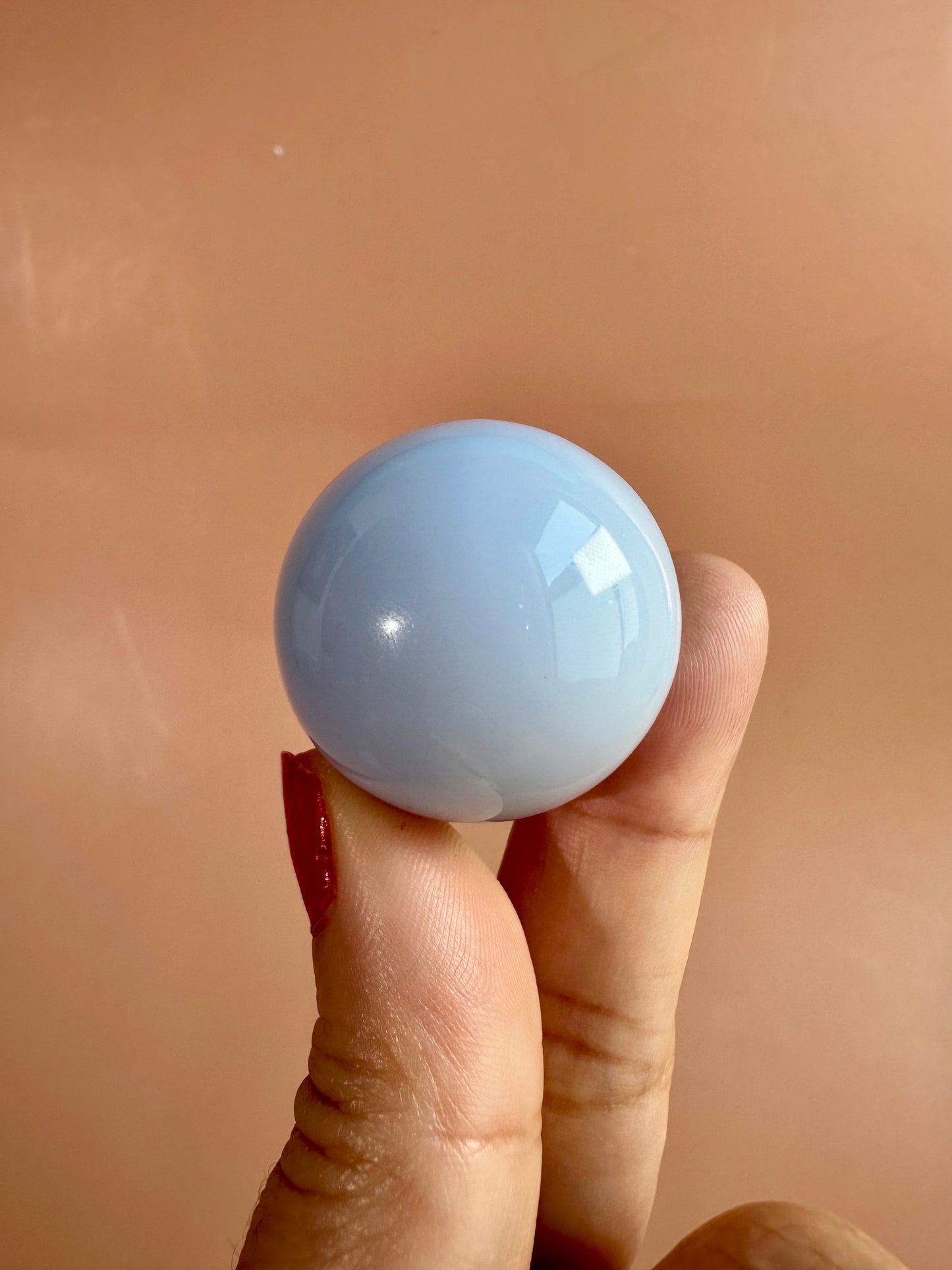 Extra Small Blue Chalcedony Sphere