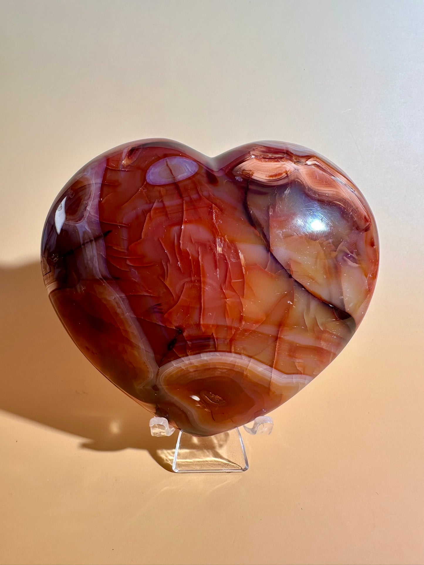 Carnelian Heart – Option H | Collector Crystal, Confidence & Positive Energy