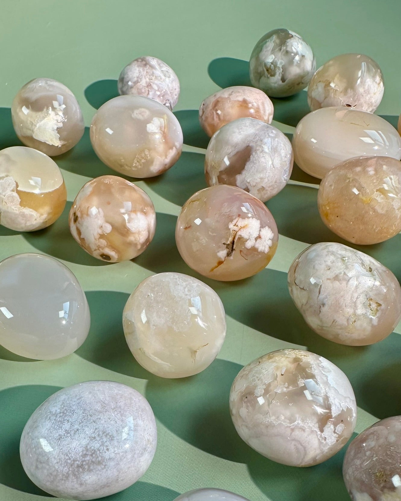 Flower Agate Tumble