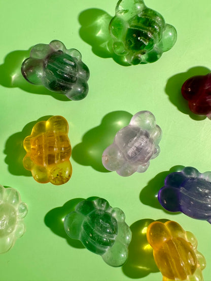 Small Rainbow Fluorite Bee | Crystal Carving